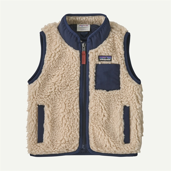 Patagonia Baby Retro-X Vest - Dark Natural w/New Navy